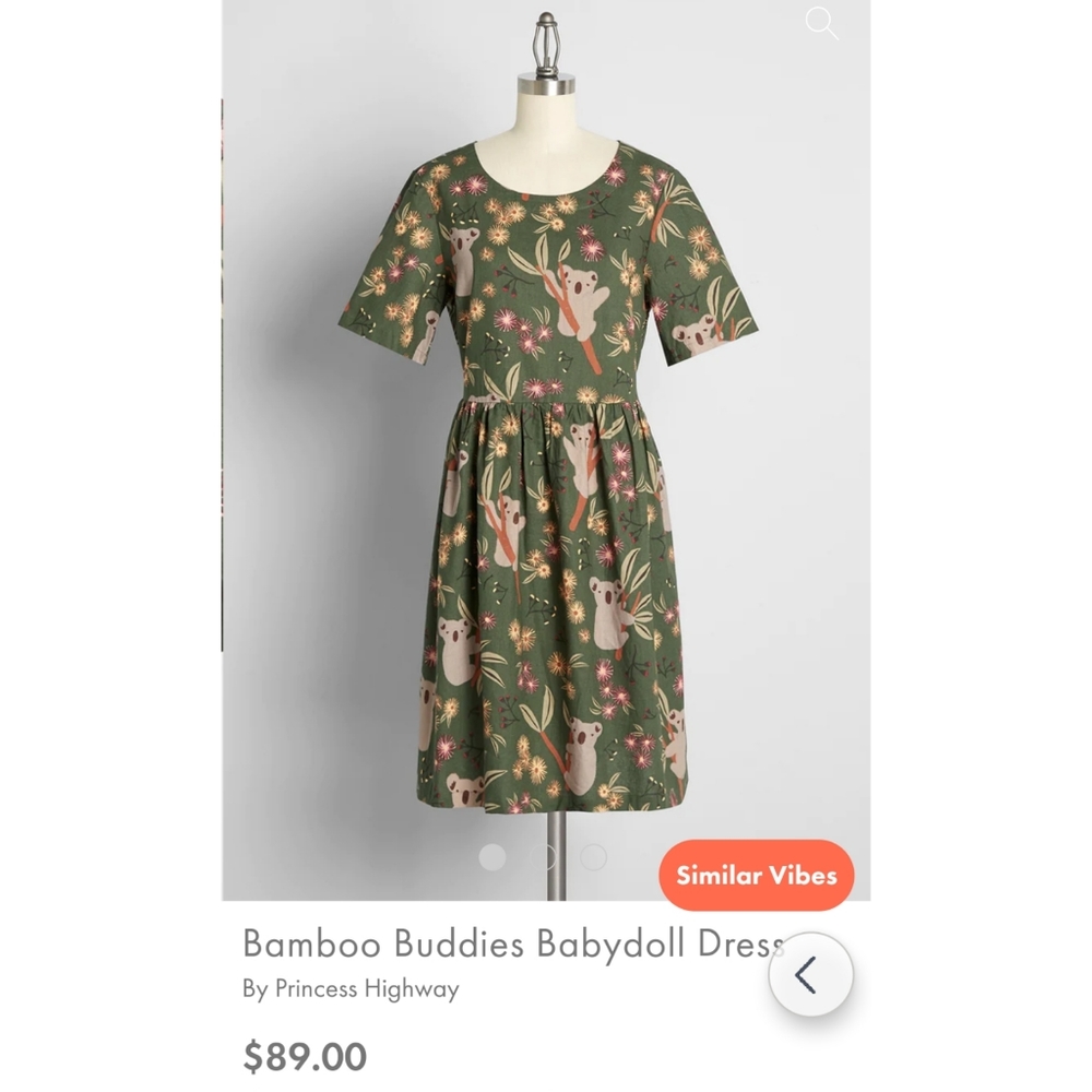Modcloth Princess Highway Bamboo Buddies baby doll dress